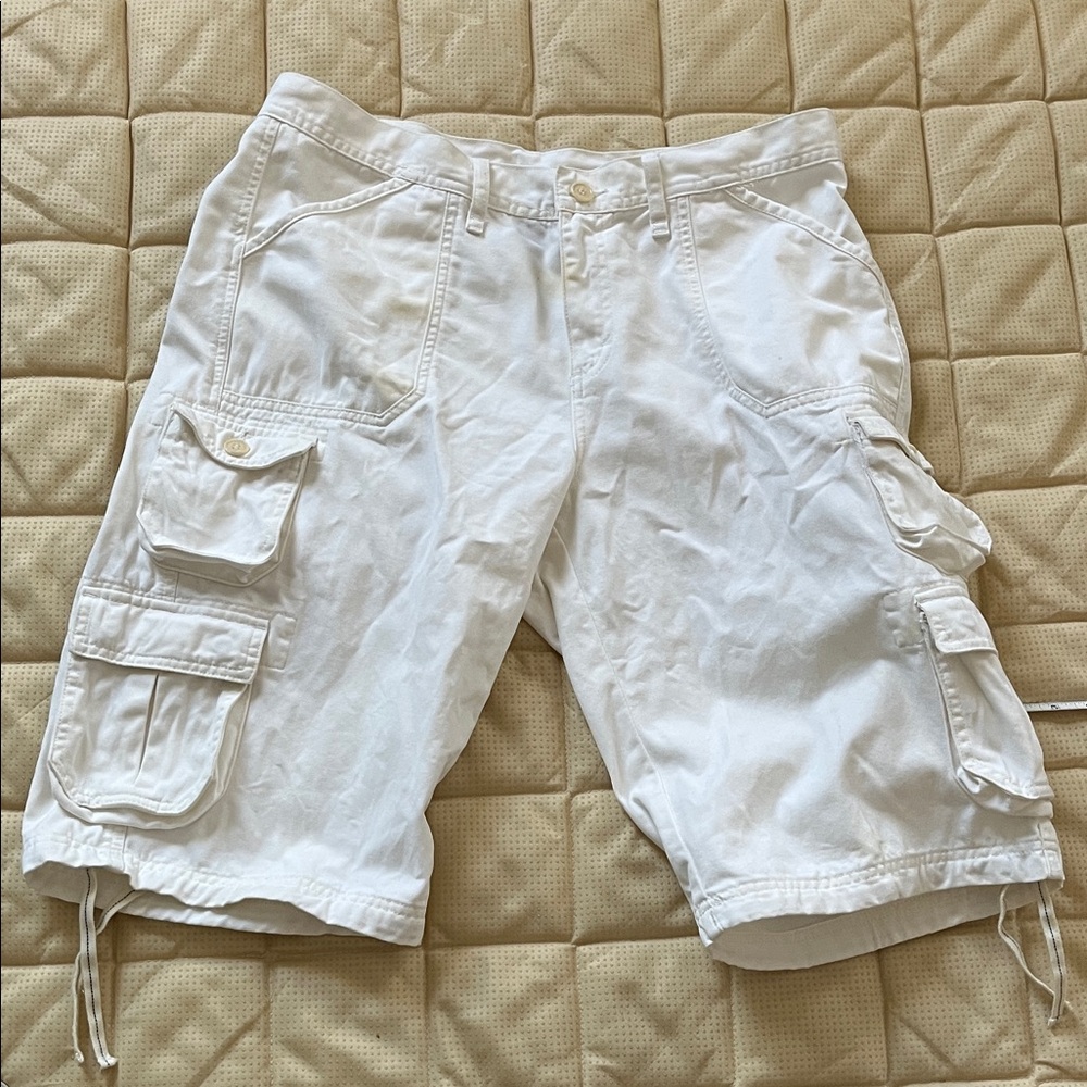 Sundance White Cargo Men Shorts